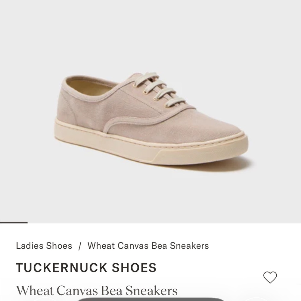 Tuckernuck Wheat Canvas Bea Sneakers size 7
